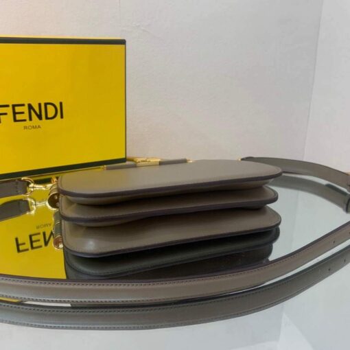 Replica Fendi Touch Grey leather Bag 8BT349 8