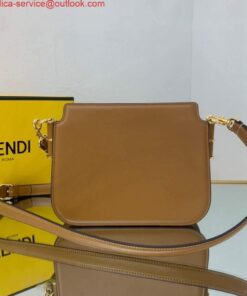 Replica Fendi Touch Brown leather Bag 8BT349 2