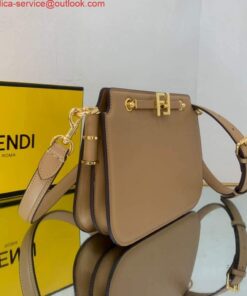 Replica Fendi Touch Beige leather Bag 8BT349