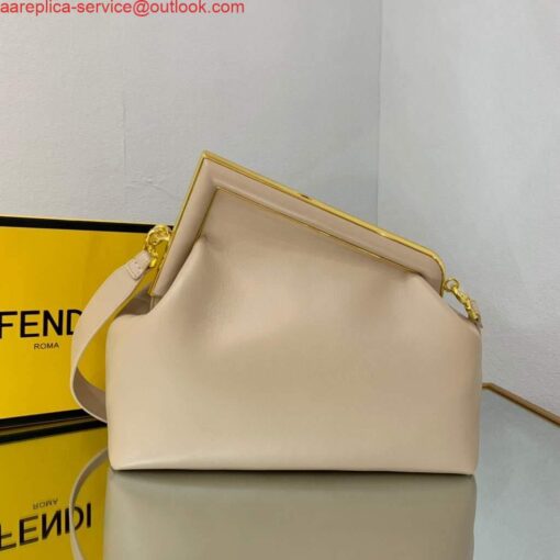 Replica Fendi FIRST Medium Bag Light Pink Leather 8BP127