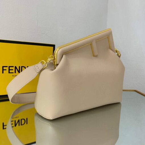 Replica Fendi FIRST Medium Bag Light Pink Leather 8BP127 2