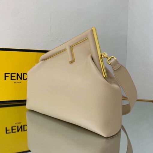 Replica Fendi FIRST Medium Bag Light Pink Leather 8BP127 3