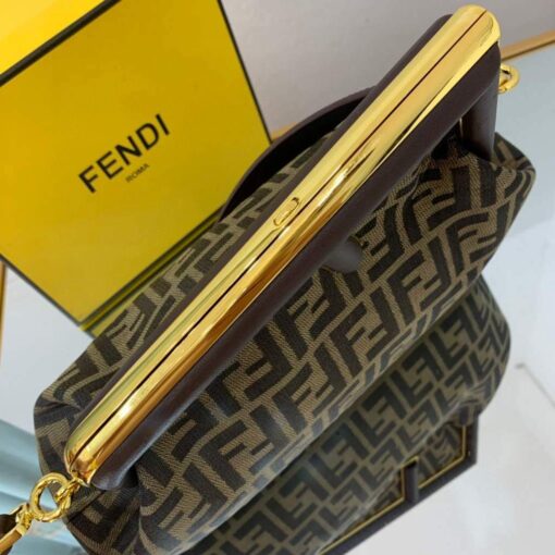 Replica Fendi FIRST Medium Bag Dark Green FF bag 8BP127 4