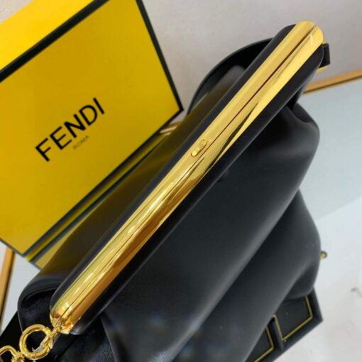 Replica Fendi FIRST Medium Bag Black Leather 8BP127 4