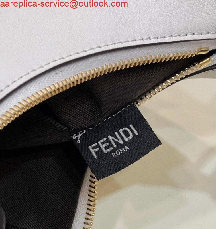 Replica Fendi 8BR798 Fendigraphy Small White leather bag 80056M White 4