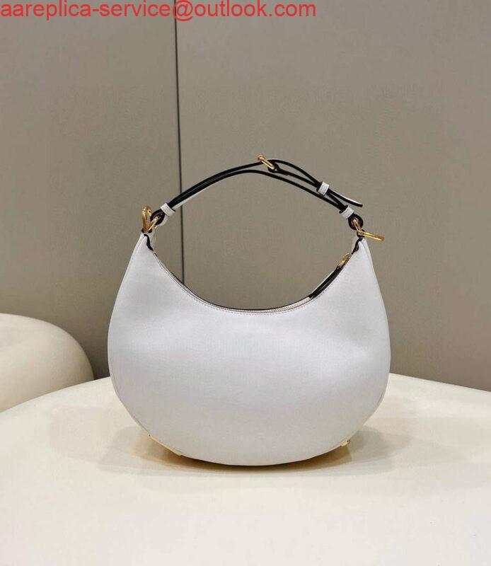 Replica Fendi 8BR798 Fendigraphy Small White leather bag 80056M White 5