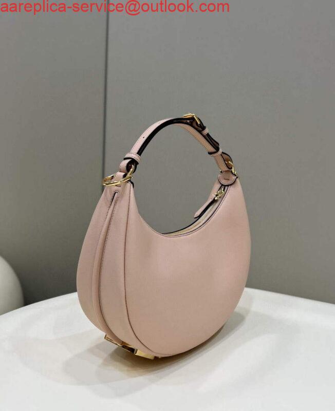 Replica Fendi 8BR798 Fendigraphy Small White leather bag 80056M Pink 6