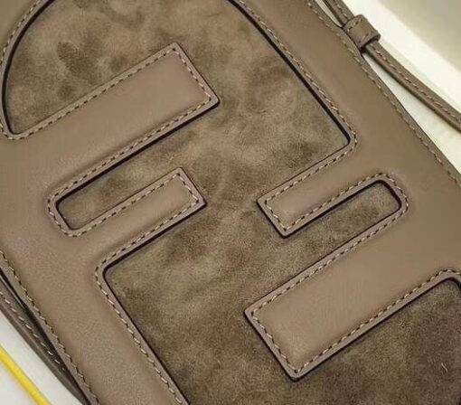 Replica Fendi 8526 Phone Shoulder Bag Gray 7