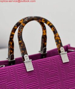 Replica Fendi 8BH386 Sunshine Medium Fendi Tote Bag 8258 Purple 2