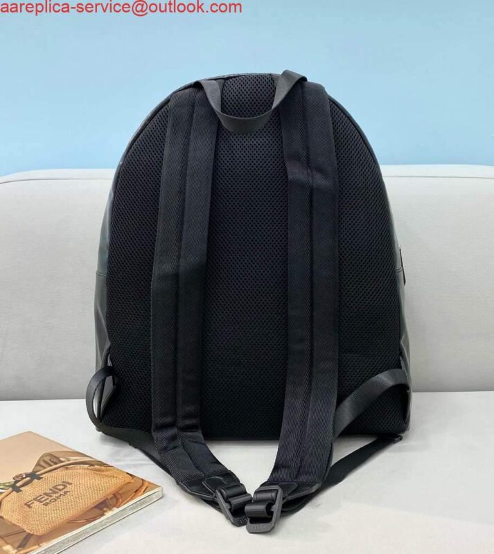 Replica Fendi Backpack Waterproof nylon 2363 FF Black