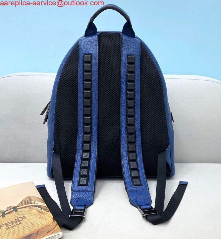 Replica Fendi Backpack Calfskin Leather 2263 Blue