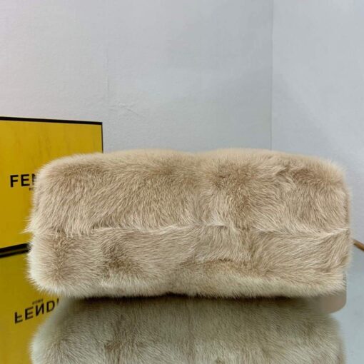 Replica Fendi 8BP127 Fendi First Medium Fox fur Beige Bag 8