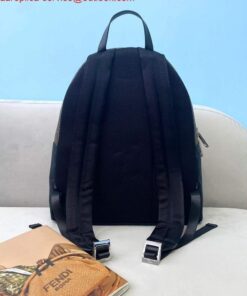 Replica Fendi 2381 Backpack Black Fendi Nylon Shoulders Backpack 7VZ042 Black