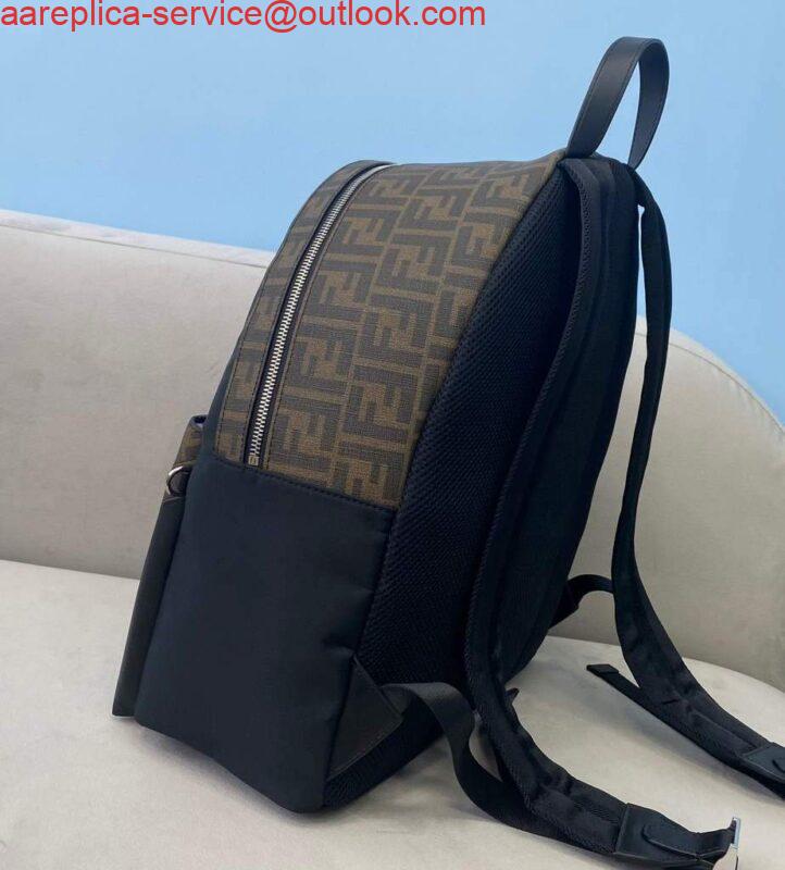 Replica Fendi 2381 Backpack Black Fendi Nylon Shoulders Backpack 7VZ042 Black 2