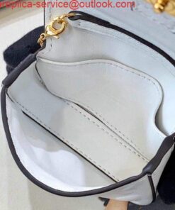 Replica Fendi 7AR844 Nano Baguette Charm White Nappa Leather 2