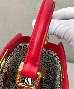 Replica Fendi 8BN244 Peekaboo Iconic MINI Red Leather 8315 Bag