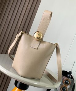 Replica Loewe Mini Pebble Bucket Bag In soft grained calfskin 973543 S 2