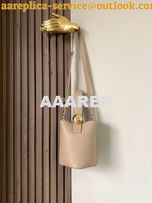 Replica Loewe Mini Pebble Bucket Bag In soft grained calfskin 973543 S 3