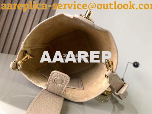 Replica Loewe Mini Pebble Bucket Bag In soft grained calfskin 973543 S 6