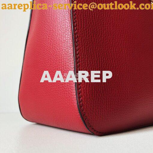 Replica Valentino Vsling Grainy Calfskin Hobo Bag 50027 Red 5