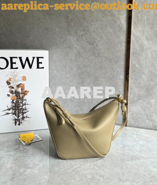 Replica Loewe Mini Hammock Hobo bag in classic calfskin A538G13 Clay G