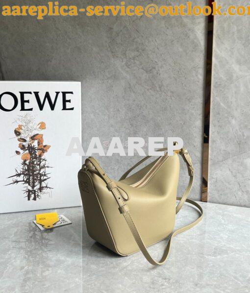 Replica Loewe Mini Hammock Hobo bag in classic calfskin A538G13 Clay G 2