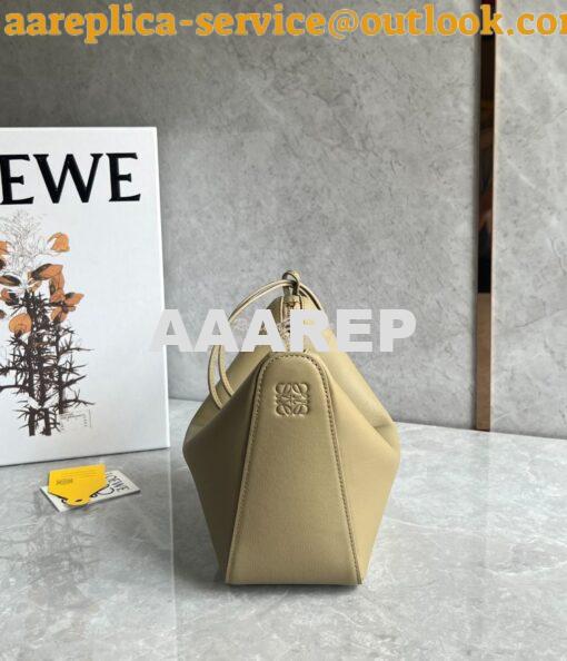 Replica Loewe Mini Hammock Hobo bag in classic calfskin A538G13 Clay G 3