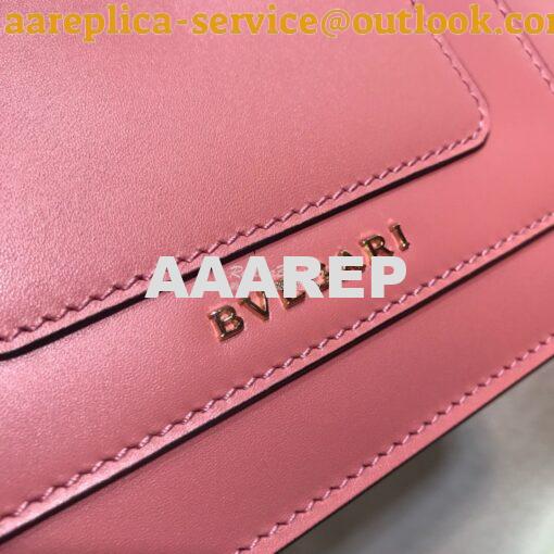 Replica Bvlgari Serpenti Forever Flap Cover Bag 34559 Pink 6