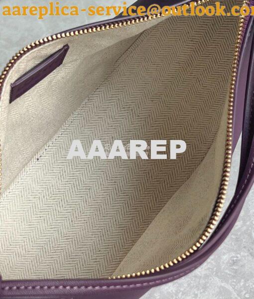 Replica Loewe Mini Hammock Hobo bag in classic calfskin A538G13 Purple 8