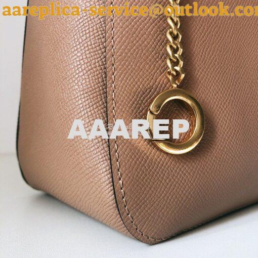 Replica Valentino Vsling Grainy Calfskin Hobo Bag 50027 Nude 3