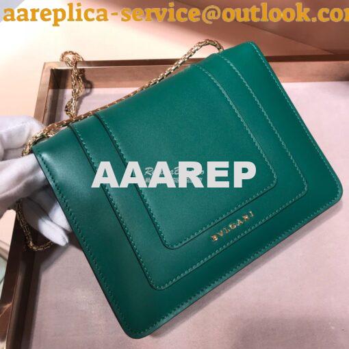 Replica Bvlgari Serpenti Forever Flap Cover Bag 34559 Green 8