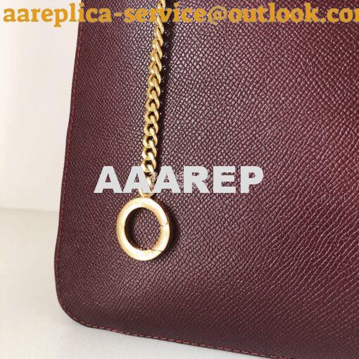 Replica Valentino Vsling Grainy Calfskin Hobo Bag 50027 Burgundy 2