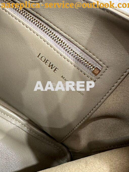 Replica Loewe Small Squeeze Bag In Nappa Lambskin A914NCH Clay Green 9