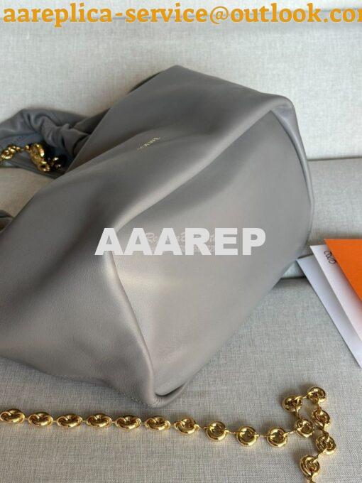 Replica Loewe Medium Squeeze Bag In Nappa Lambskin A914Q37 Grey 5