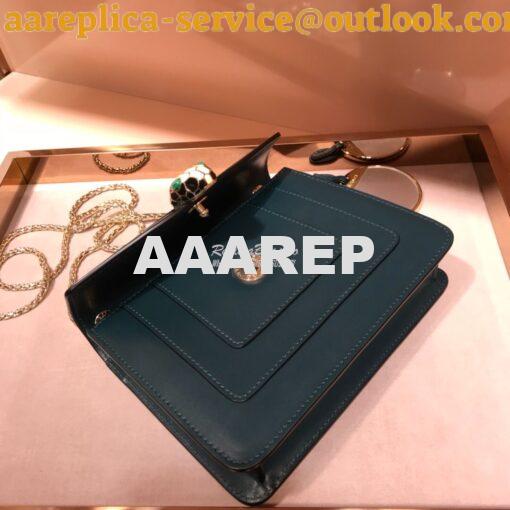 Replica Bvlgari Serpenti Forever Flap Cover Bag 34559 Forest Emerald 8