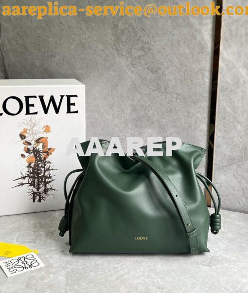 Replica Loewe Flamenco Clutch In Nappa Calfskin A411FC1 Vintage Khaki