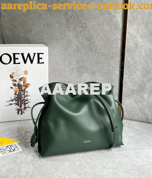 Replica Loewe Flamenco Clutch In Nappa Calfskin A411FC1 Vintage Khaki 2