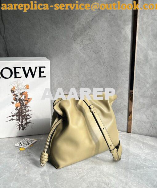 Replica Loewe Flamenco Clutch In Nappa Calfskin A411FC1 Dark Butter 2