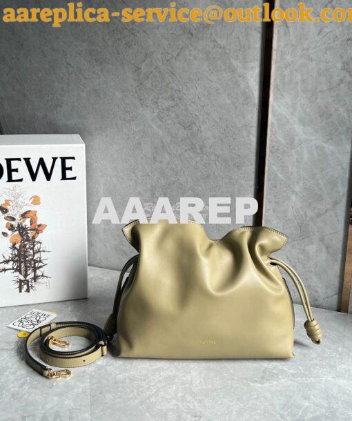 Replica Loewe Flamenco Clutch In Nappa Calfskin A411FC1 Dark Butter 3