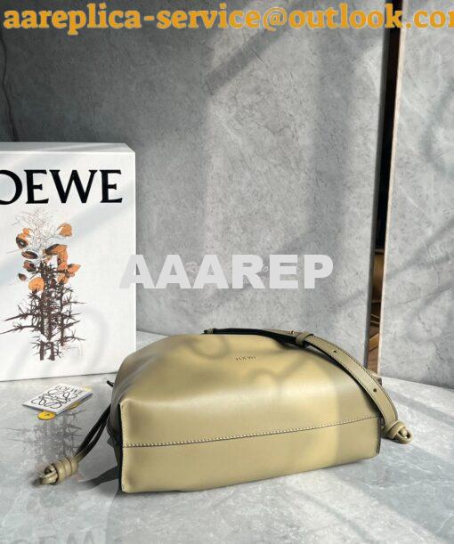 Replica Loewe Flamenco Clutch In Nappa Calfskin A411FC1 Dark Butter 9