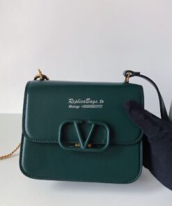 Replica Valentino Small Vsling Shiny Calfskin Shoulder Bag TW2B0F01 Gr 2