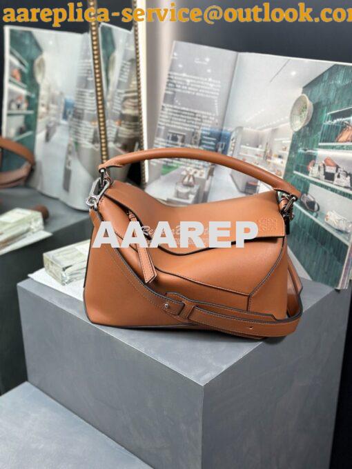 Replica Loewe Medium Puzzle Bag In Classic Calfskin A510P49 Tan