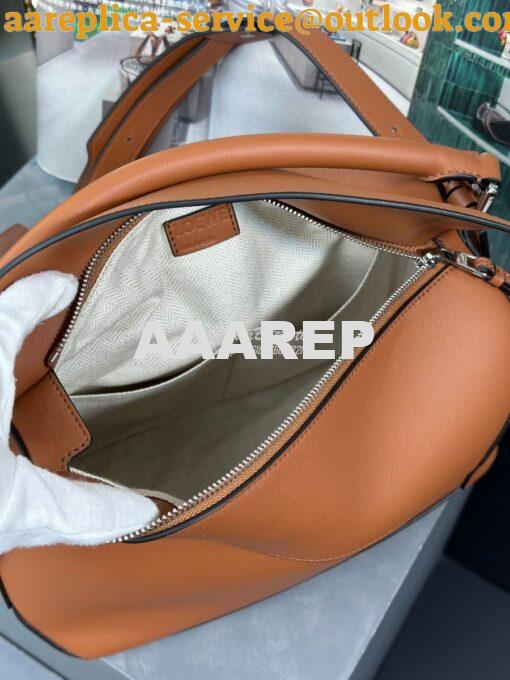 Replica Loewe Medium Puzzle Bag In Classic Calfskin A510P49 Tan 8