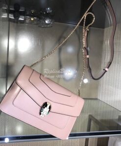 Replica Bvlgari Serpenti Forever Flap Cover Bag 280177 Rose Poudre 2