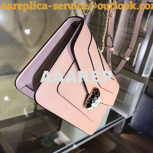 Replica Bvlgari Serpenti Forever Flap Cover Bag 280177 Rose Poudre 5