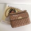 Replica Bvlgari Serpenti Forever Flap Cover Bag in Metallic Silver 396 10