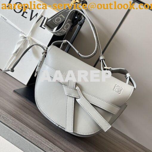 Replica Loewe Mini / Small Gate Dual bag in soft calfskin and jacquard 13