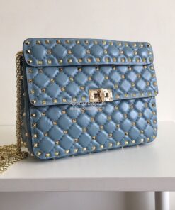 Replica Valentino Garavani Rockstud Spike Quilted Leather Chain bag in 2