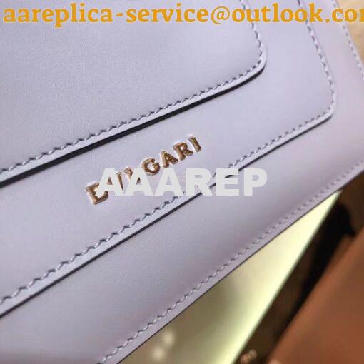 Replica Bvlgari Serpenti Forever Flap Cover Bag 280177 Baby Blue 11