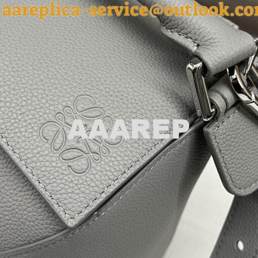 Replica Loewe Medium Puzzle Bag In Soft Grained Calfskin B510P49 Pearl 3